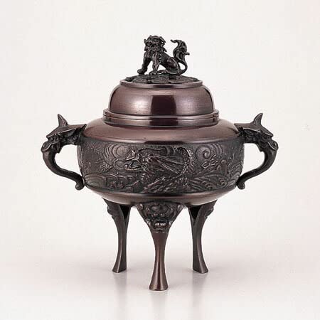 高岡銅器 香炉 龍地紋香炉 大徳色 Amazon｜高岡銅器 香炉 龍地紋香炉 大徳色｜仏壇用香炉 オンライン通販